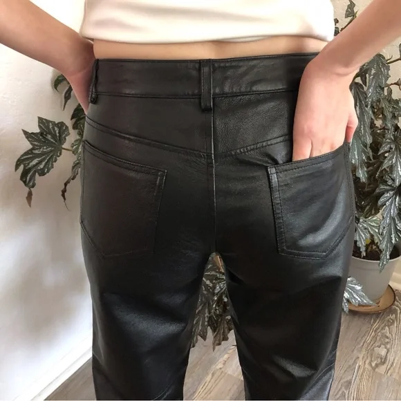 EUC Newport News leather pants - Picture 4 of 5